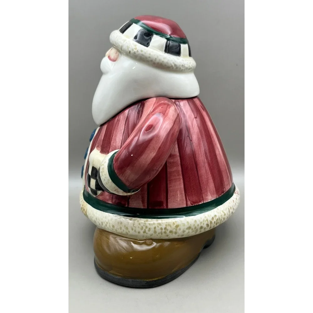 Debbie Mumm Sakura Santa Claus‎ Teapot Ceramic Christmas Holiday Decor 6.5